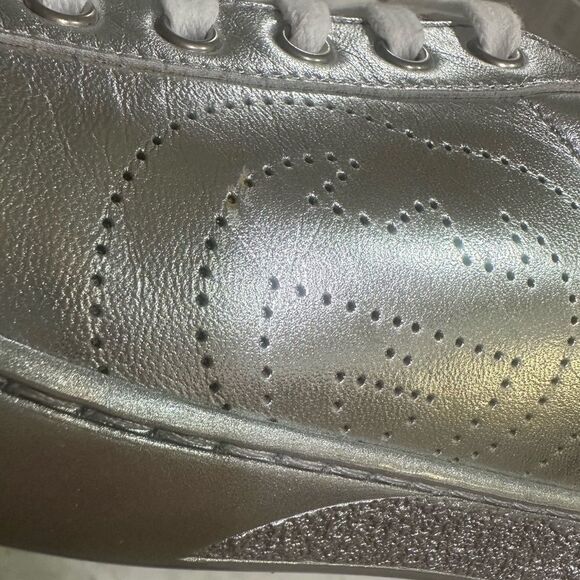 Gucci Ace Metallic Silver Men’s Shoes - Picture 8 of 10